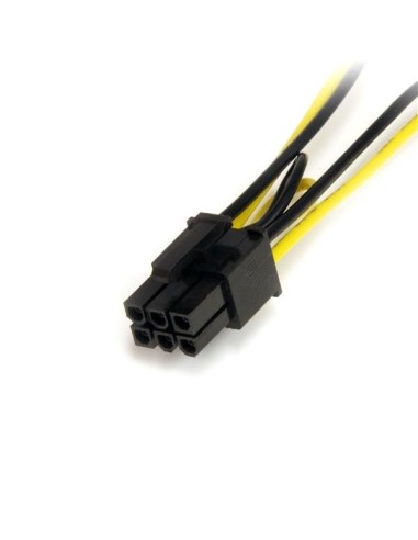StarTech.com Cable Adaptador 15cm Alimentación SATA a Conector 6 Pines de Corriente de Tarjeta Gráfica PCI Express PCIe