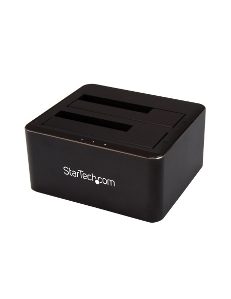 StarTech.com Docking Station USB 3.0 de 2 Bahías SATA de 2,5 o 3,5 Pulgadas para SSD o Disco Duro Base de Conexión para