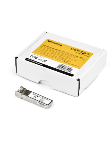 StarTech.com Módulo Transceptor SFP+ Compatible con MSA sin Codificar - 10GBASE-SR - Fibra Óptica Multimodo (MMF) de 10GbE -