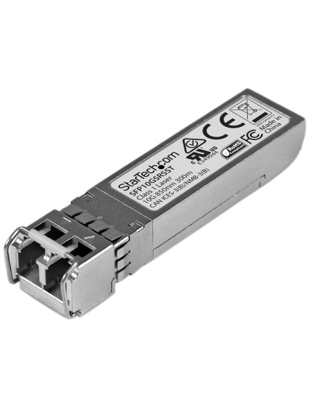 StarTech.com Módulo SFP+ Compatible con Cisco SFP-10G-SR-S - 10GBASE-SR - Fibra Multimodo de 10GbE - SFP+ Ethernet Gigabit 10Gb StarTech.com Módulo SFP+ Compatible con Cisco SFP-10G-SR-S - 10GBASE-SR - Fibra Multimodo de 10GbE - SFP+ Ethernet Gigabit 10Gb