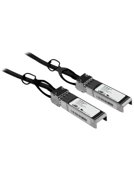StarTech.com Cable de 2m Twinax Direct Attach SFP+ a SFP+ - 10G Compatible con Cisco SFP-H10GB-CU2M - DAC de Cobre SFP+ 10GbE - StarTech.com Cable de 2m Twinax Direct Attach SFP+ a SFP+ - 10G Compatible con Cisco SFP-H10GB-CU2M - DAC de Cobre SFP+ 10GbE -
