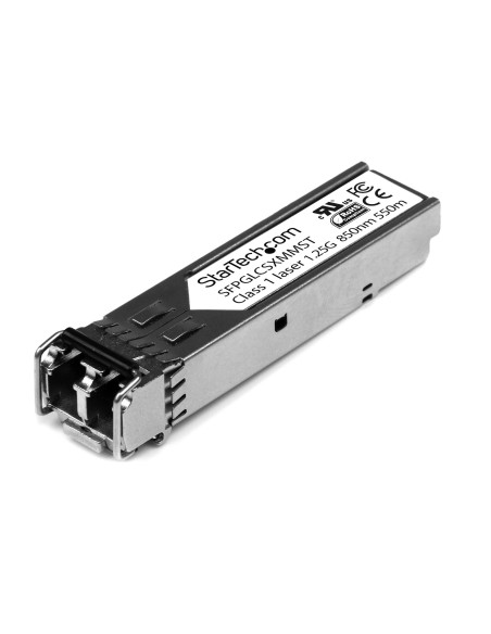 StarTech.com Módulo Transceptor SFP Compatible con Cisco GLC-SX-MM - 1000BASE-SX - Multimodo de 1 GbE - SFP Ethernet Gigabit de StarTech.com Módulo Transceptor SFP Compatible con Cisco GLC-SX-MM - 1000BASE-SX - Multimodo de 1 GbE - SFP Ethernet Gigabit de
