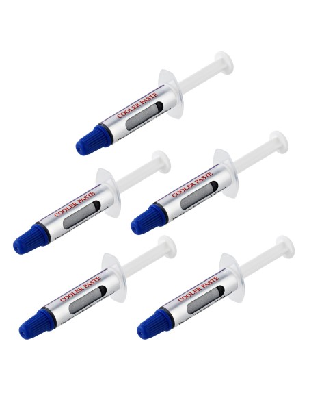StarTech.com Paquete de 5 Jeringuillas de 1,5g Resellables de Pasta Térmica de Alto Rendimiento para CPU - Compuesto Térmico de