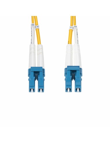 StarTech.com Cable de Fibra Óptica Dúplex LC a LC (UPC) OS2 Monomodo de 10m - 9 125µm - 100G - Resistente a Dobleces - Low