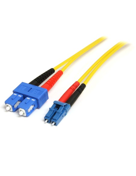 StarTech.com Cable Adaptador de Red de 1m Monomodo Dúplex Fibra Óptica LC-SC - Patch Duplex Modo Sencilla StarTech.com Cable Adaptador de Red de 1m Monomodo Dúplex Fibra Óptica LC-SC - Patch Duplex Modo Sencilla