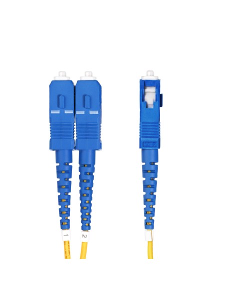 StarTech.com Cable de Fibra Óptica LC a SC (UPC) OS2 Monomodo 9 125µm 100G LSZH Dúplex de 1m - Low Insertion Loss - Resistente StarTech.com Cable de Fibra Óptica LC a SC (UPC) OS2 Monomodo 9 125µm 100G LSZH Dúplex de 1m - Low Insertion Loss - Resistente
