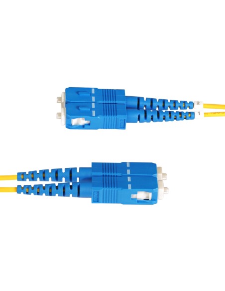 StarTech.com Cable de Fibra Óptica LC a SC (UPC) OS2 Monomodo 9 125µm 100G LSZH Dúplex de 1m - Low Insertion Loss - Resistente StarTech.com Cable de Fibra Óptica LC a SC (UPC) OS2 Monomodo 9 125µm 100G LSZH Dúplex de 1m - Low Insertion Loss - Resistente