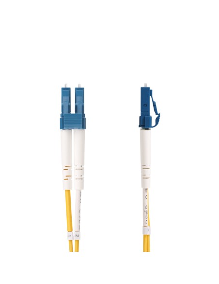 StarTech.com Cable de Fibra Óptica LC a SC (UPC) OS2 Monomodo 9 125µm 100G LSZH Dúplex de 2m - Low Insertion Loss - Resistente StarTech.com Cable de Fibra Óptica LC a SC (UPC) OS2 Monomodo 9 125µm 100G LSZH Dúplex de 2m - Low Insertion Loss - Resistente