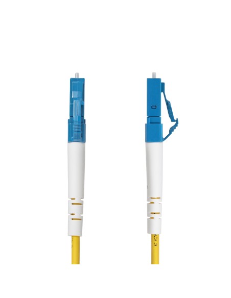 StarTech.com Cable de Fibra Óptica Simplex LC a SC (UPC) OS2 Monomodo de 5m - 9 125µm - 40G 100G - Resistente a Dobleces - Low StarTech.com Cable de Fibra Óptica Simplex LC a SC (UPC) OS2 Monomodo de 5m - 9 125µm - 40G 100G - Resistente a Dobleces - Low