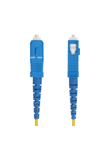 StarTech.com Cable de Fibra Óptica Simplex LC a SC (UPC) OS2 Monomodo de 5m - 9 125µm - 40G 100G - Resistente a Dobleces - Low StarTech.com Cable de Fibra Óptica Simplex LC a SC (UPC) OS2 Monomodo de 5m - 9 125µm - 40G 100G - Resistente a Dobleces - Low