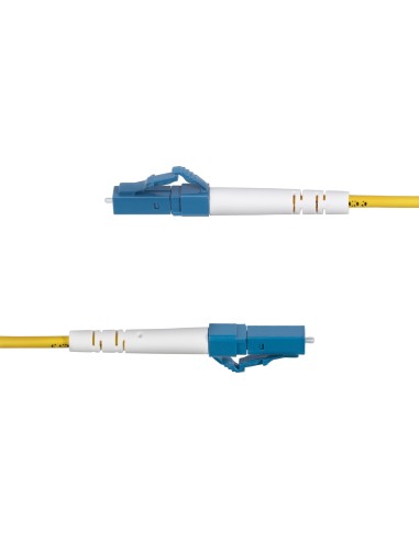 StarTech.com Cable de Fibra Óptica Simplex LC a SC (UPC) OS2 Monomodo de 5m - 9 125µm - 40G 100G - Resistente a Dobleces - Low