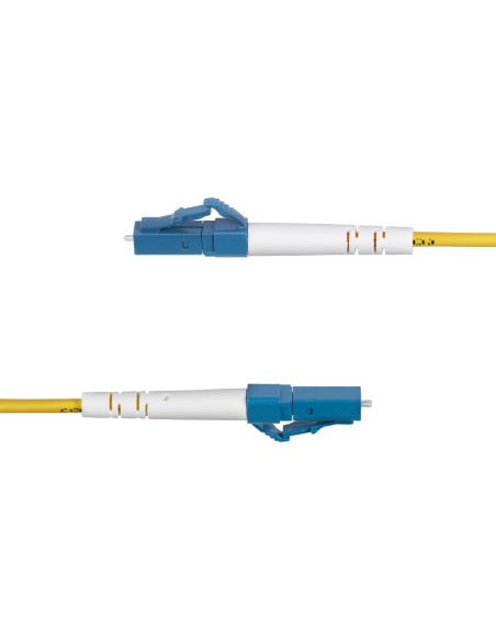 StarTech.com Cable de Fibra Óptica Simplex LC a SC (UPC) OS2 Monomodo de 5m - 9 125µm - 40G 100G - Resistente a Dobleces - Low StarTech.com Cable de Fibra Óptica Simplex LC a SC (UPC) OS2 Monomodo de 5m - 9 125µm - 40G 100G - Resistente a Dobleces - Low