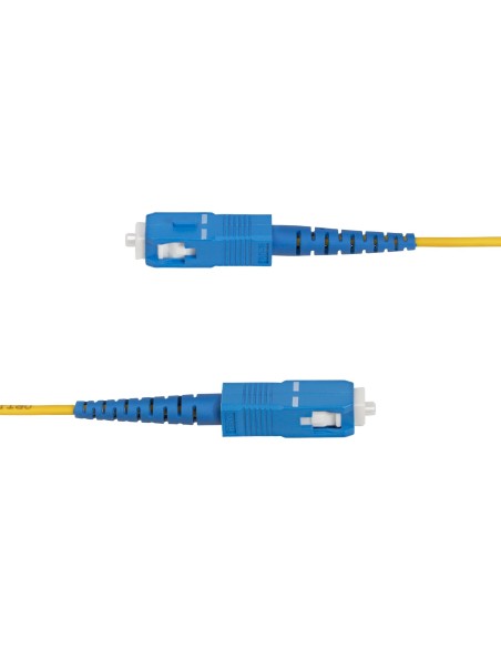 StarTech.com Cable de Fibra Óptica Simplex LC a SC (UPC) OS2 Monomodo de 5m - 9 125µm - 40G 100G - Resistente a Dobleces - Low StarTech.com Cable de Fibra Óptica Simplex LC a SC (UPC) OS2 Monomodo de 5m - 9 125µm - 40G 100G - Resistente a Dobleces - Low