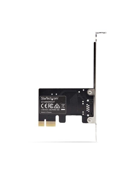 StarTech.com Tarjeta de Red PCI Express de 1 Puerto Gigabit - Adaptador Ethernet PCIe RJ45 - 10 100 1000Mbps - Tarjeta LAN -