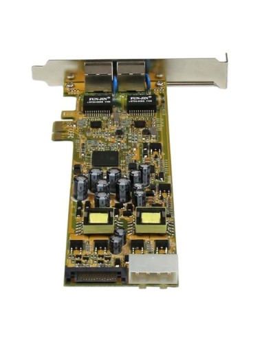 StarTech.com Tarjeta Adaptador de Red PoE PSE PCI Express PCIe Gigabit Ethernet con 2 Puertos RJ45