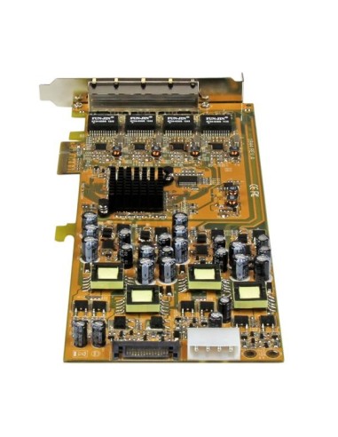 StarTech.com Tarjeta PCI Express de Red Ethernet Gigabit con 4 Puertos RJ45 PoE Power over Ethernet