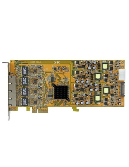 StarTech.com Tarjeta PCI Express de Red Ethernet Gigabit con 4 Puertos RJ45 PoE Power over Ethernet StarTech.com Tarjeta PCI Express de Red Ethernet Gigabit con 4 Puertos RJ45 PoE Power over Ethernet