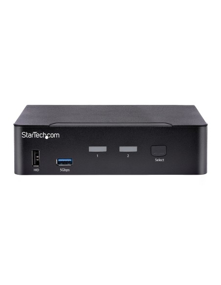 StarTech.com Switch Conmutador KVM USB C Tipo C, KVM de 2 puertos DisplayPort con Vídeo UHD HDR de 4K 60Hz, Audio de 3,5mm, Hub StarTech.com Switch Conmutador KVM USB C Tipo C, KVM de 2 puertos DisplayPort con Vídeo UHD HDR de 4K 60Hz, Audio de 3,5mm, Hub