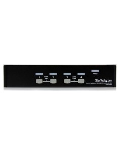 StarTech.com Conmutador Switch KVM 4 Puertos de Vídeo VGA USB 2.0 - 1U Rack Estante 2