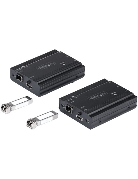 StarTech.com Extensor KVM HDMI de 4K por Fibra - Alargador de Consola Switch KVM con Vídeo HDMI y USB Remoto - hasta 300m StarTech.com Extensor KVM HDMI de 4K por Fibra - Alargador de Consola Switch KVM con Vídeo HDMI y USB Remoto - hasta 300m