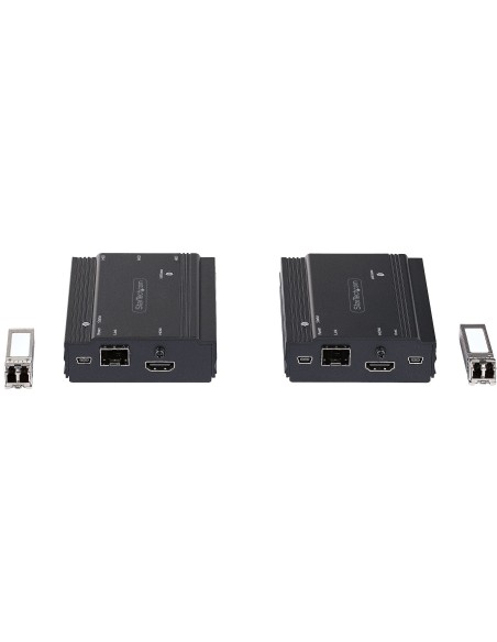 StarTech.com Extensor KVM HDMI de 4K por Fibra - Alargador de Consola Switch KVM con Vídeo HDMI y USB Remoto - hasta 300m StarTech.com Extensor KVM HDMI de 4K por Fibra - Alargador de Consola Switch KVM con Vídeo HDMI y USB Remoto - hasta 300m