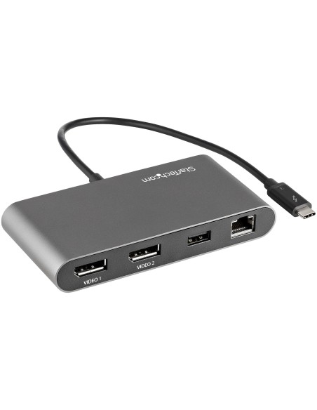 StarTech.com Mini Dock Thunderbolt 3 - Docking Station Portátil para 2 Monitores con DP 4K 60Hz, 1x Hub USB-A (USB 3.0 5 Gbps), StarTech.com Mini Dock Thunderbolt 3 - Docking Station Portátil para 2 Monitores con DP 4K 60Hz, 1x Hub USB-A (USB 3.0 5 Gbps),