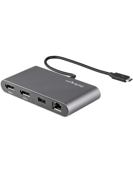 StarTech.com Mini Dock Thunderbolt 3 - Docking Station Portátil para 2 Monitores con DP 4K 60Hz, 1x Hub USB-A (USB 3.0 5 Gbps), StarTech.com Mini Dock Thunderbolt 3 - Docking Station Portátil para 2 Monitores con DP 4K 60Hz, 1x Hub USB-A (USB 3.0 5 Gbps),