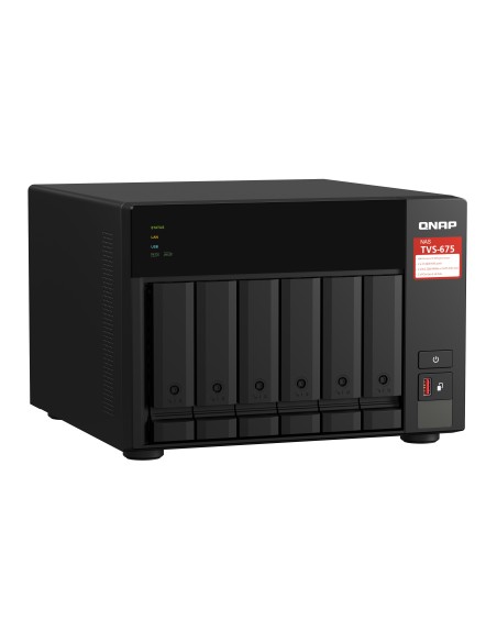 QNAP TVS-675 NAS Torre ZhaoXin KaiXian KX-6000 KX-U6580 8 GB DDR4 0 TB QuTS hero Negro QNAP TVS-675 NAS Torre ZhaoXin KaiXian KX-6000 KX-U6580 8 GB DDR4 0 TB QuTS hero Negro