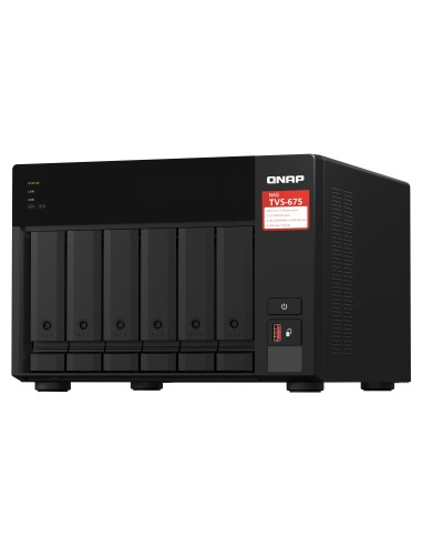QNAP TVS-675 NAS Torre ZhaoXin KaiXian KX-6000 KX-U6580 8 GB DDR4 0 TB QuTS hero Negro