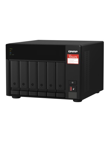 QNAP TVS-675 NAS Torre ZhaoXin KaiXian KX-6000 KX-U6580 8 GB DDR4 0 TB QuTS hero Negro