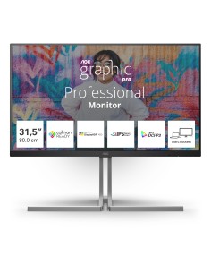 AOC U32U3CV pantalla para PC 80 cm (31.5") 3840 x 2160 Pixeles 4K Ultra HD LCD Negro