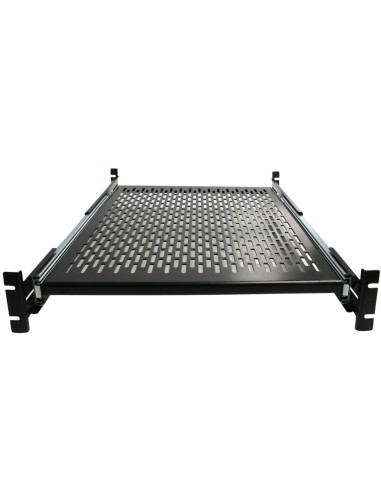 StarTech.com Estante Bandeja Deslizante Perforada Telescópica para Armario Rack de Profundidad Ajustable - 2U 22.7kg