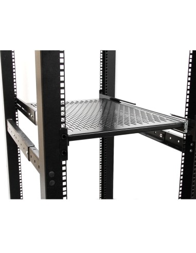StarTech.com Estante Bandeja Deslizante Perforada Telescópica para Armario Rack de Profundidad Ajustable - 2U 22.7kg