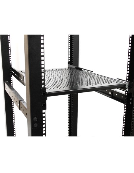 StarTech.com Estante Bandeja Deslizante Perforada Telescópica para Armario Rack de Profundidad Ajustable - 2U 22.7kg
