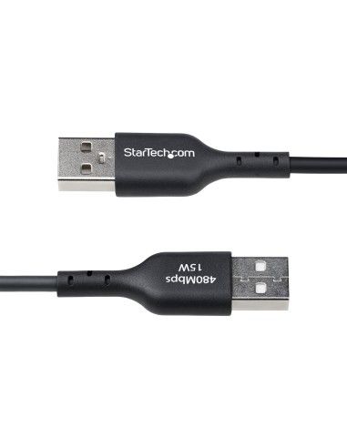 StarTech.com Cable Cargador USB-A a USB-C de 1m - Cable Adaptador USB-A a USB Tipo C - 3A - Cable de Carga y Sincronización -