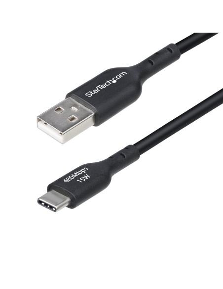 StarTech.com Cable de Carga USB-A a USB-C de 2m - Cable de Carga USB Tipo C - Carga Rápida de 3A - Cable de Transferencia de StarTech.com Cable de Carga USB-A a USB-C de 2m - Cable de Carga USB Tipo C - Carga Rápida de 3A - Cable de Transferencia de