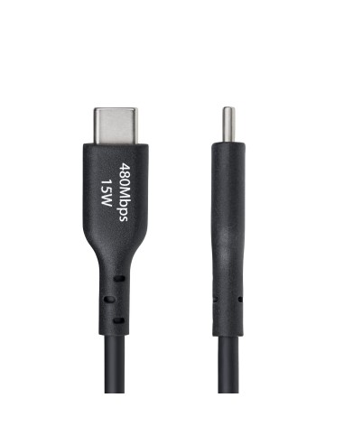 StarTech.com Cable de Carga USB-A a USB-C de 2m - Cable de Carga USB Tipo C - Carga Rápida de 3A - Cable de Transferencia de