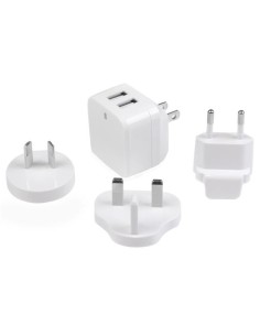 StarTech.com Cargador de Pared USB de 2 Puertos para Tablets Smartphones - Cargador Blanco de Alta Potencia para Viajes