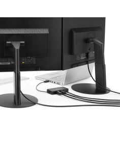 StarTech.com Mini Dock USB 3.0 - Docking Station USB-A para 2 Monitores - DisplayPort 4K de 60Hz y Red Ethernet Gigabit - con 2