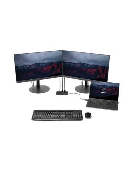 StarTech.com Mini Dock USB 3.0 - Docking Station USB-A para 2 Monitores - DisplayPort 4K de 60Hz y Red Ethernet Gigabit - con StarTech.com Mini Dock USB 3.0 - Docking Station USB-A para 2 Monitores - DisplayPort 4K de 60Hz y Red Ethernet Gigabit - con