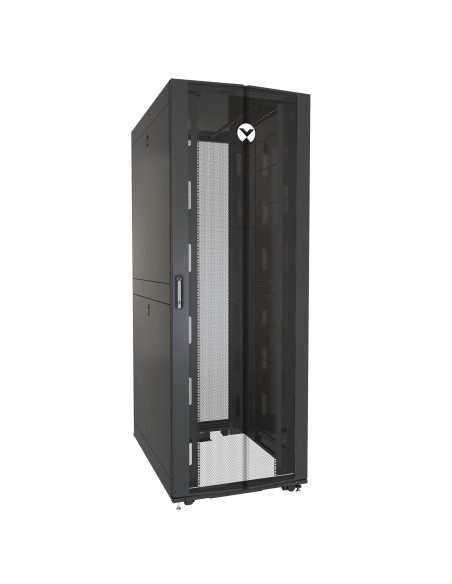 Vertiv VR3357 armario rack 48U Rack o bastidor independiente Negro, Transparente