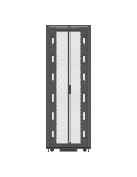 Vertiv VR3357 armario rack 48U Rack o bastidor independiente Negro, Transparente