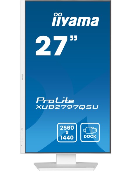 iiyama ProLite XUB2797QSU-W2 pantalla para PC 68,6 cm (27") 2560 x 1440 Pixeles Quad HD LED Blanco