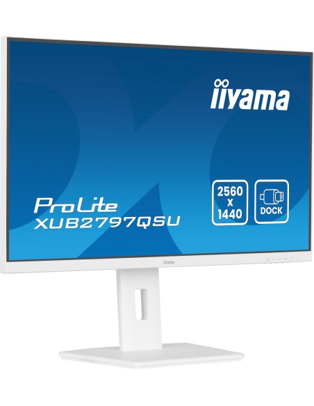 iiyama ProLite XUB2797QSU-W2 pantalla para PC 68,6 cm (27") 2560 x 1440 Pixeles Quad HD LED Blanco