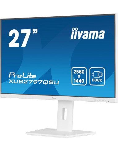 iiyama ProLite XUB2797QSU-W2 pantalla para PC 68,6 cm (27") 2560 x 1440 Pixeles Quad HD LED Blanco