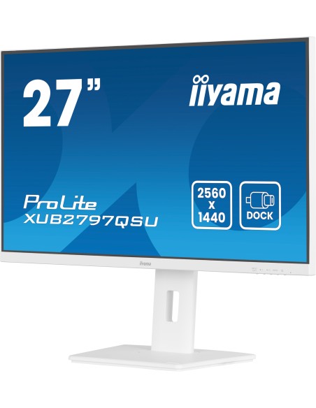 iiyama ProLite XUB2797QSU-W2 pantalla para PC 68,6 cm (27") 2560 x 1440 Pixeles Quad HD LED Blanco