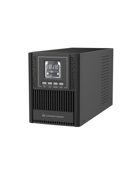 Conceptronic ZEUS52ES1K sistema de alimentación ininterrumpida (UPS) Doble conversión (en línea) 1 kVA 900 W 3 salidas AC