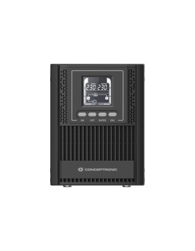 Conceptronic ZEUS52ES1K sistema de alimentación ininterrumpida (UPS) Doble conversión (en línea) 1 kVA 900 W 3 salidas AC