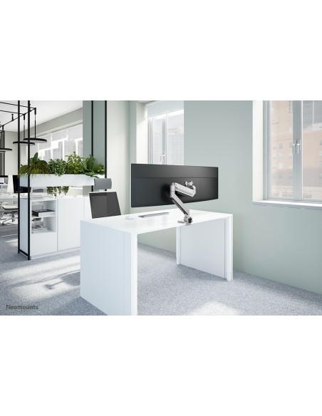 Neomounts NM-D775SILVERPLUS Brazo de monitor 10-49" - resorte de gas - Topfix - Tope-a-180°