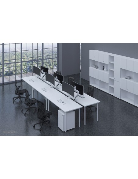 Neomounts NM-D775WHITEPLUS Brazo de monitor 10-49" - resorte de gas - Topfix - Tope-a-180° Neomounts NM-D775WHITEPLUS Brazo de monitor 10-49" - resorte de gas - Topfix - Tope-a-180°